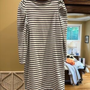 Boden Black and White Long Sleeve Dress